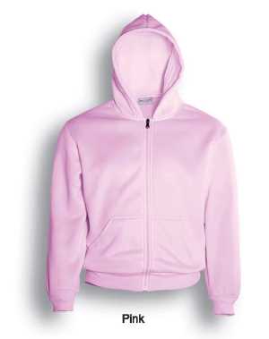 Zip Through Fleece Hoodie Pink 10