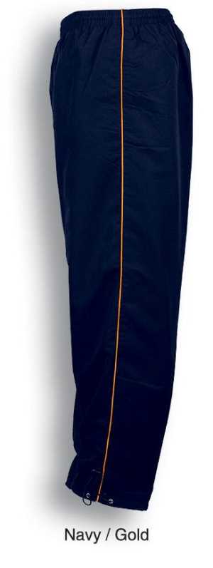 Unisex Track -Suit Pants With Piping Navy/Gold 2XL