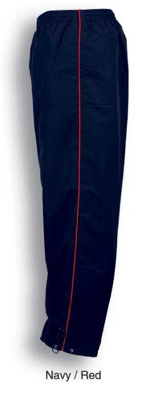 Unisex Track -Suit Pants With Piping Navy/Red 2XL