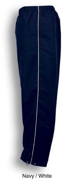 Unisex Track -Suit Pants With Piping Navy/White 2XL