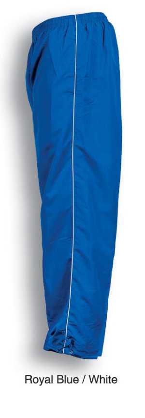 Unisex Track -Suit Pants With Piping Royal/White 2XL