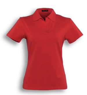 Ladies' Cotton Spandex Polo Red 10