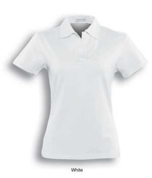 Ladies' Cotton Spandex Polo White 10