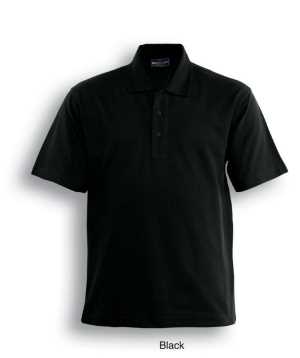 Cotton Jersey Polo Black 2XL