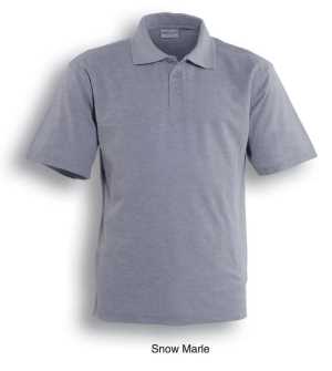 Cotton Jersey Polo Snow Marle 2XL