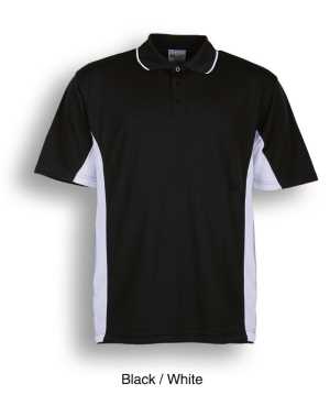 Breezeway Kids Panel Polo Black/White 4