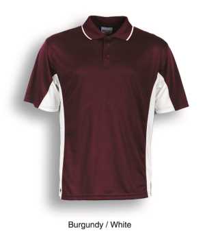 Breezeway Kids Panel Polo Burgundy/White 10