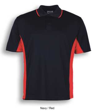 Breezeway Kids Panel Polo Navy/Red 10