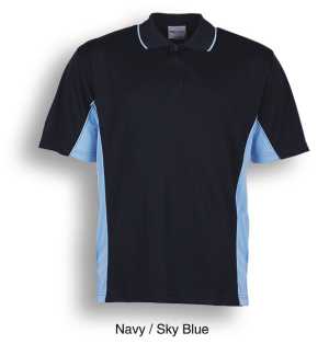 Breezeway Kids Panel Polo Navy/Sky 10