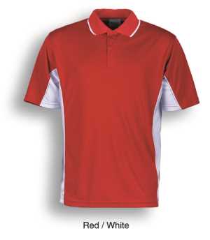 Breezeway Kids Panel Polo Red/White 10
