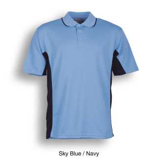 Breezeway Kids Panel Polo Sky/Navy 10