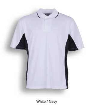 Breezeway Kids Panel Polo White/Navy 4