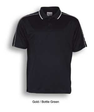 Ladies Breezeway Striped Polo Navy/White 8