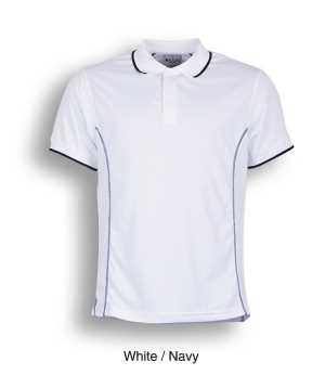 Stitch Feature Essentials-Men'S Short Sleeve Polo White/Navy