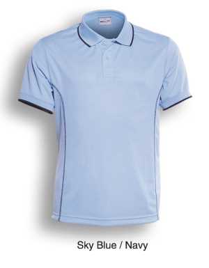 Stitch Feature Essentials-Ladies Short Sleeve Polo Purple/Na
