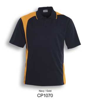 Asymmetrical Polo Navy/Gold 2XL