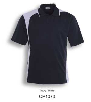 Asymmetrical Polo Navy/White 2XL
