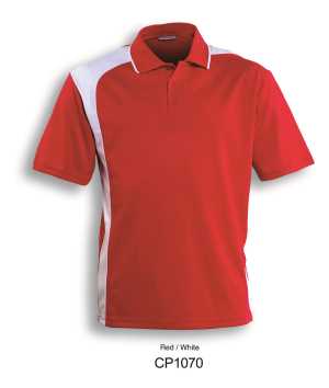 Asymmetrical Polo Red/White S