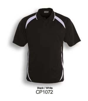 Contrast Contour Polo Black/White S