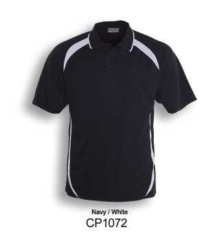 Contrast Contour Polo Navy/White 2XL