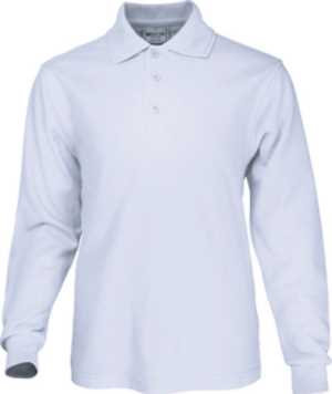 Mens Long Sleeve Basic Polo