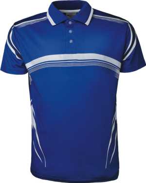 Sublimated Gradated Polo Royal/White 2XL