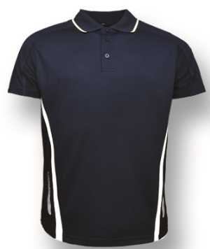 Adults Elite Sports Polo Navy/White 2XL