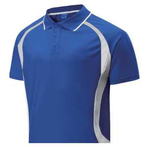 Kids Sports Panel Polo Royal/White 10