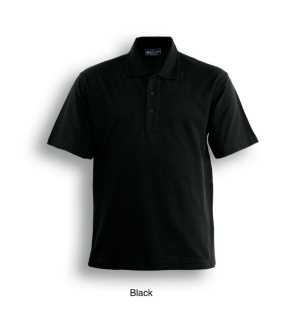 Adults Plain Polo Black 2XL