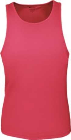 Ladies Brushed Razor Back Singlet Magenta 10
