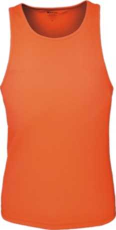 Ladies Brushed Razor Back Singlet Orange 10
