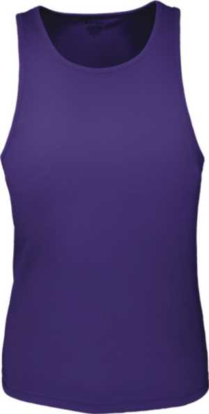Ladies Brushed Razor Back Singlet Purple 10