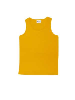 Kids Breezeway Mircomesh Singlet Gold 10