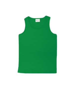 Kids Breezeway Mircomesh Singlet Green 10