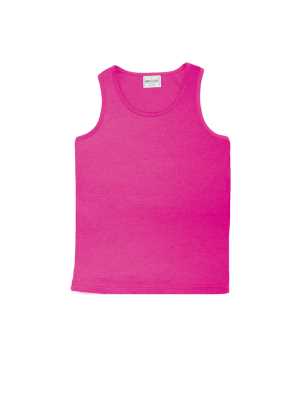 Kids Breezeway Mircomesh Singlet Magenta 10