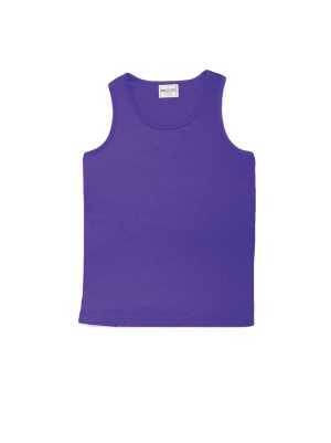 Kids Breezeway Mircomesh Singlet Purple 10