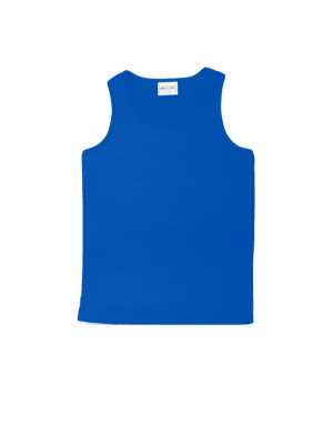 Kids Breezeway Mircomesh Singlet Royal 10