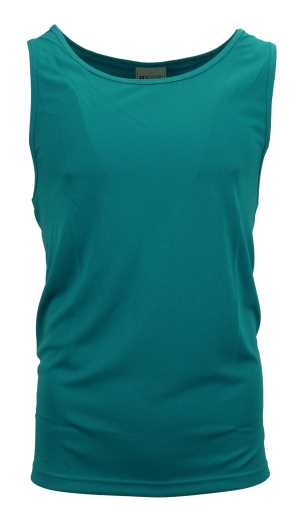 Kids Breezeway Mircomesh Singlet Teal 10