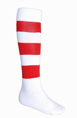 Stripes Socks White/Red 123