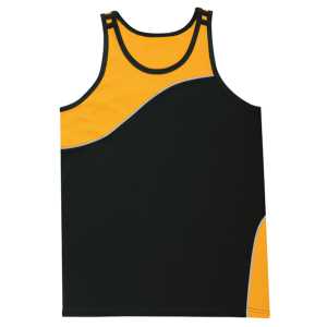 Sports Kids Singlet Black/Gold 10