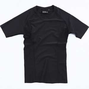 S/Sleeve Compression Top Black 2XL