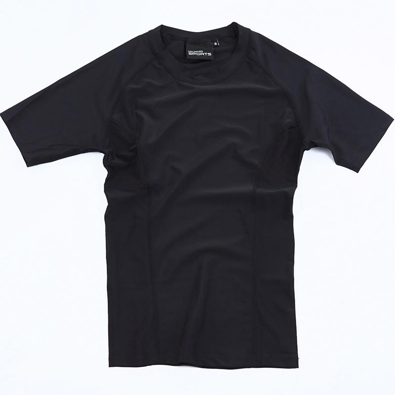 Black S/S Compression Top