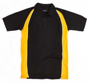 Proform Mens Polo Black/Gold 2XL