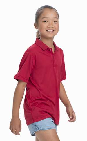 Light Kids Polo Red 10