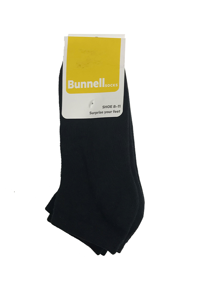 Bunnell Below Ankle Sock (3 pack) - Black