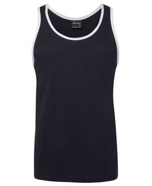 JB's SINGLET Navy/White 2XL