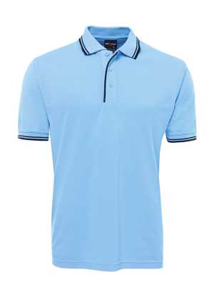 JB's CONTRAST POLO Lt Blue/Navy 2XL