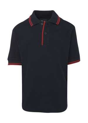 JB's KIDS CONTRAST POLO Navy/Red 10