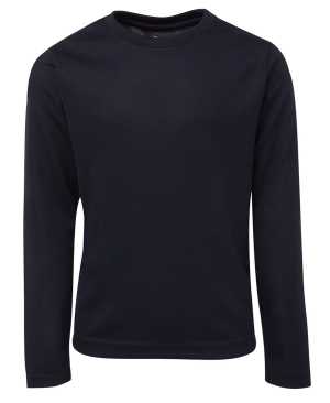 PODIUM KIDS L/S POLY TEE Navy 10