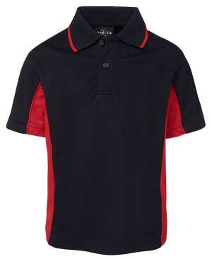 PODIUM KIDS CONTRAST POLO Navy/Red 10